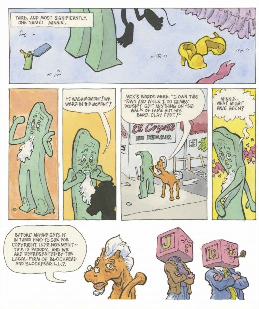 An original graphic story by illustrator and graphic novelist Andrew Mitchell ’89. Link to full script available below.