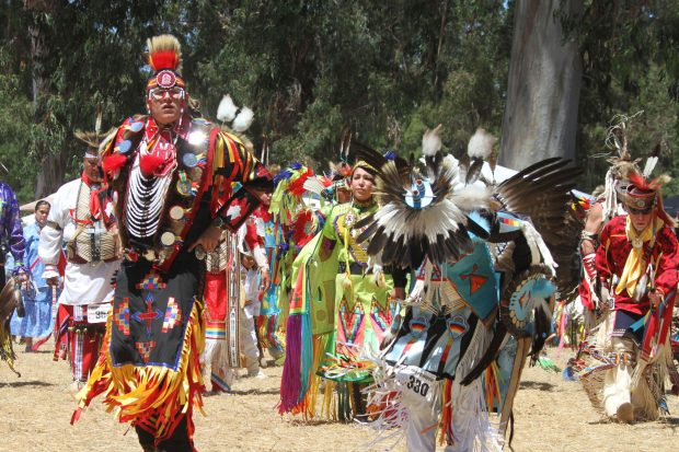 Growing up in the Bay Area, GiGi Buddie often attended the Stanford Powwow (shown here), the largest student-organized powwow in the nation.