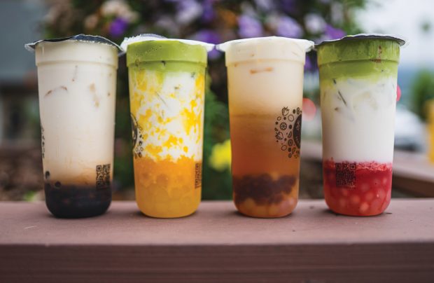 Boba drinks, sometimes called bubble teas, are creative concoctions that might include tea, milk, fruit juice, sugar and other flavors—and of course, the smooth pearls of tapioca known as boba.