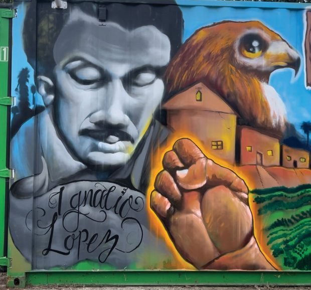Mural by Thundr One. Photograph courtesy of López Urban Farm