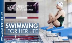 swimming for her life: facing aggressive cancer and family tragedy, lucy embick kunz '78 took her fight underwater