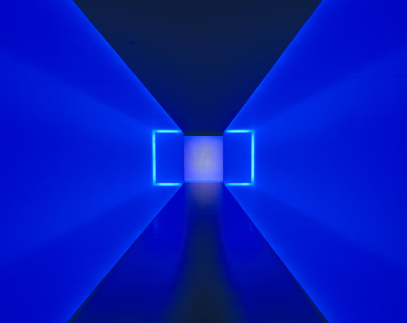  James Turrell's The Light Inside, created with neon and ambient light, at the Museum of Fine Arts, Houston. © James Turrell