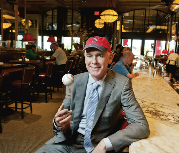 Garrett Harker '89 at his Fenway-adjacent bistro the Eastern Standard.