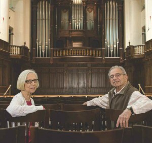  Photo of composer and Professor Emeritus Karl Kohn and his wife, Margaret Kohn, in Little Bridges