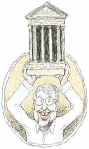 Illustration of Professor Emeritus Jud Emerick