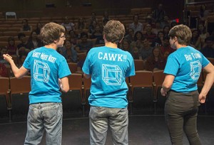 Without a Box students performing on stage