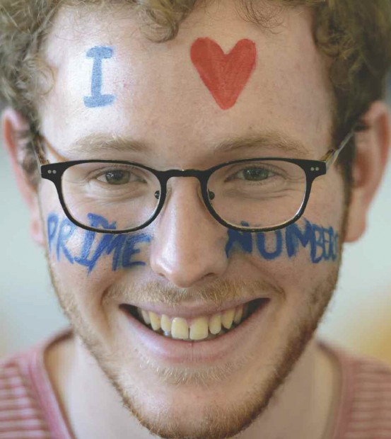 Portrait of Peter Staub with face paint