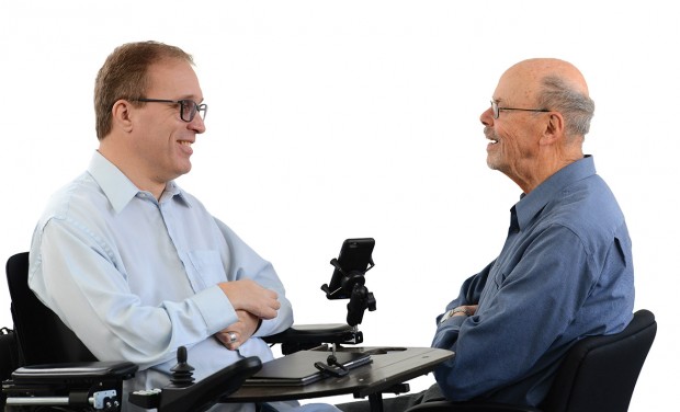 Ed Tessier ’91 and Professor Emeritus of Sociology Bob Herman ’51