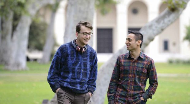 Hidden Pomona creators Kevin Tidmarsh ’16 (left) and Saahil Desai ’16