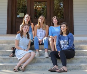 Pictured are: (top row, left to right) Frannie Sutton, Maia Pauley, Martha Castro, (bottom row, left to right) Claire Goldman and Lianna Semonsen.