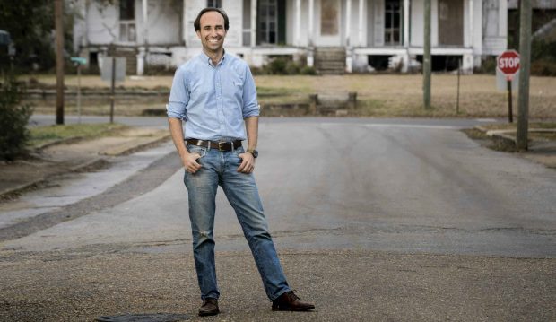 Dorsey on a street in Greensboro