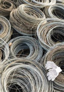 Miles of rolled wire