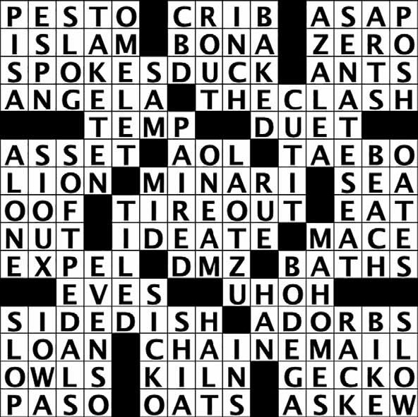 crossword solution