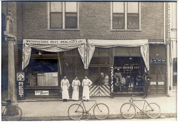 Riverside’s Washington Restaurant, established in 1910 and named for the first U.S. president, was operated by the Harada family, Japanese Americans who were later forcibly relocated during World War II. (Courtesy of the Museum of Riverside, Riverside, California and the Harada Family Archival Collection)