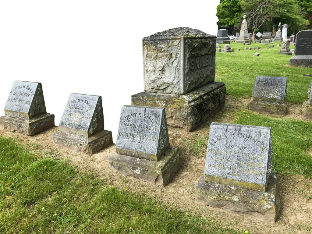 Eric Myers ’80 was placing flags on graves