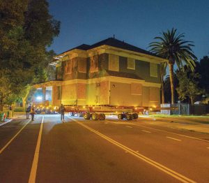 Renwick House took a quick trip to its new home