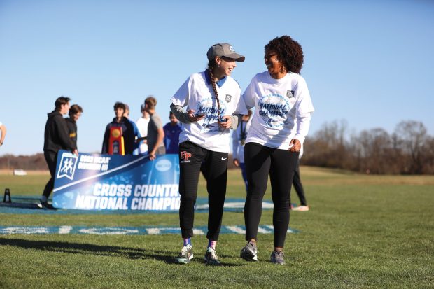 First-year Coach Amber Williams, right, with Assistant Coach Emma DeLira, says, “I’m working with great people.”