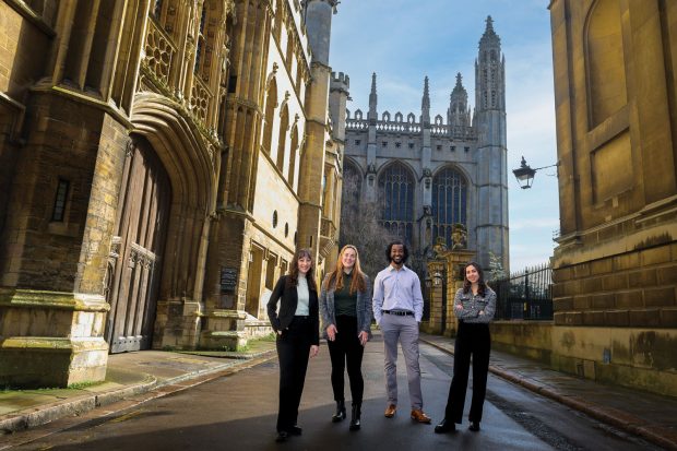 From left: Vera Berger ’23, Sofia Dartnell ’22, Mohammed Ahmed ’23 and Rya Jetha ’23. Photographed by Jean-Luc Benazet