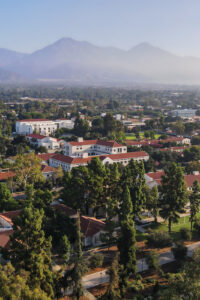 Today’s view of the San Gabriel Mountains is a bit hazier than it was in 1901.