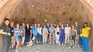 N.Y.C. Sagehens visit the Storm King Art Center.