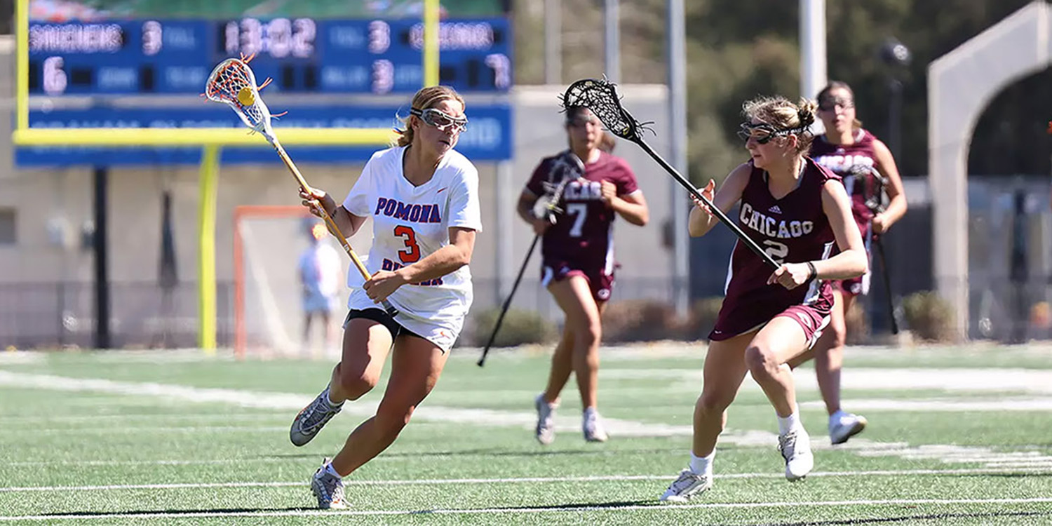 Hannah Gough ’25 playing lacrosse