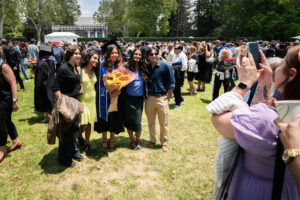 2025 Commencement graduates and families celebrating