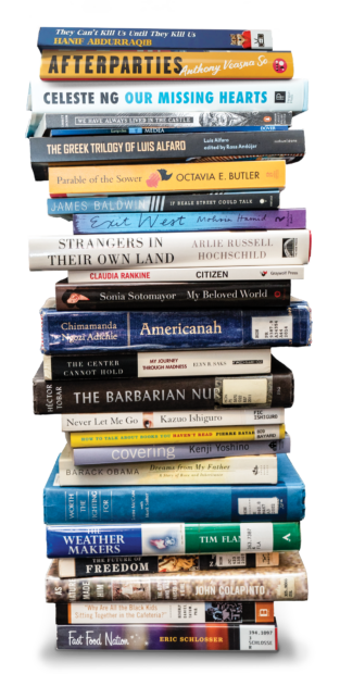 Stack of orientation books since 2003