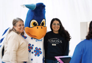 Sagehens taking a picture with Cecil