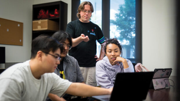 Joe Osborn with his students during their 2024 SURP.