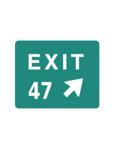 Exit 47 sticker