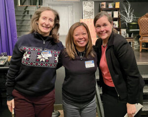 Three female Pomona alums meet up