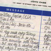 My Pen Pal, John Cage